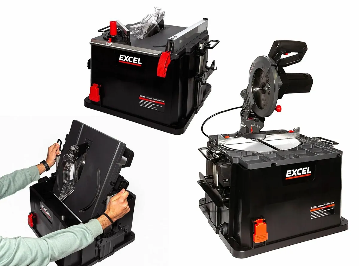 New 2-in-1 Flip Over Mitre-Table Saw 240V/1500W - Image 1