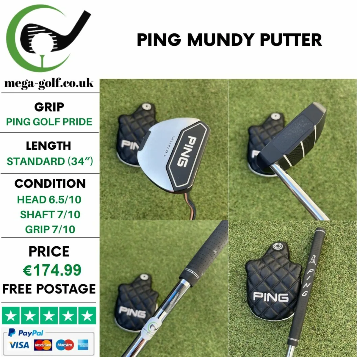 Ping Mundy Putter / 34″ - Image 1
