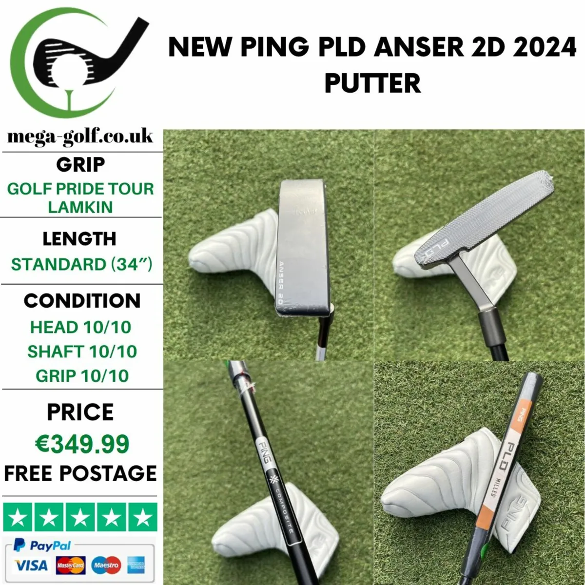 New Ping Pld Anser 2D 2024 Putter / 34″ - Image 1