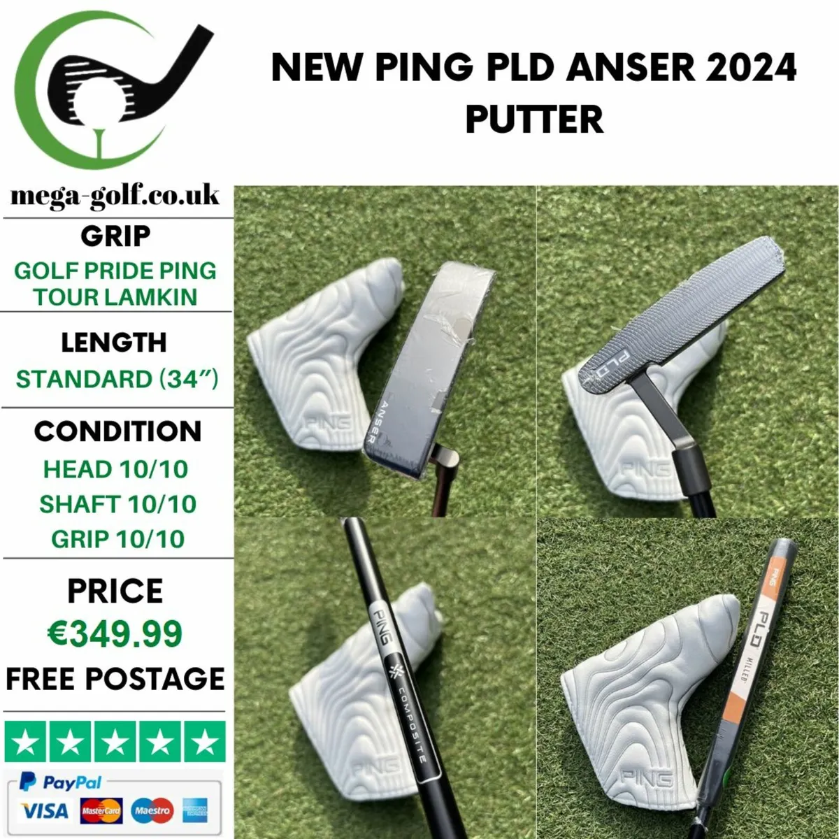 New Ping Pld Anser 2024 Putter / 34″ - Image 1