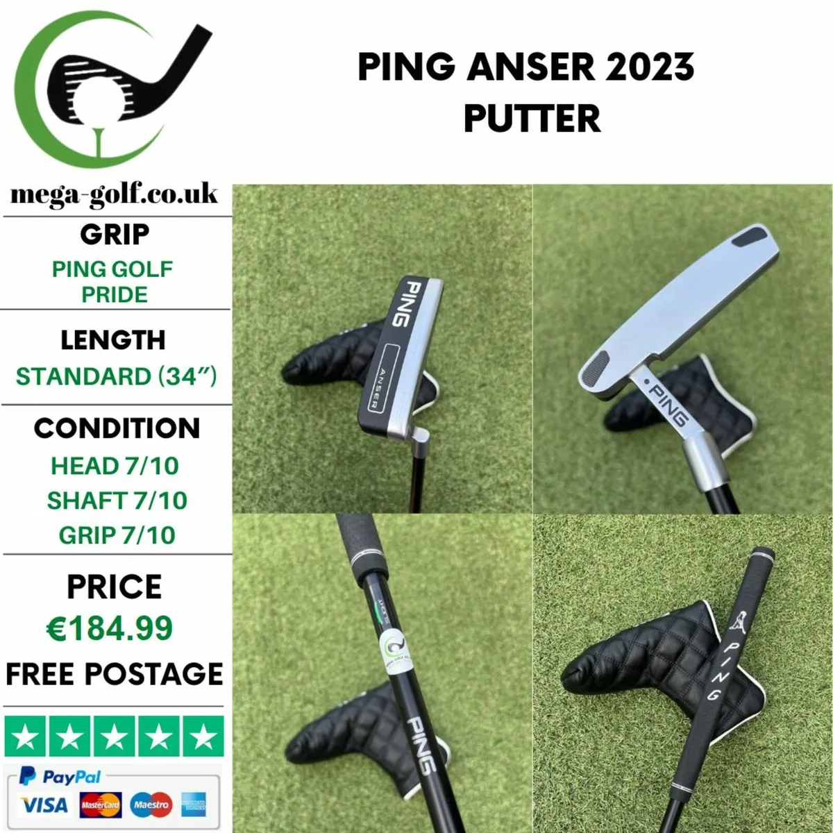Ping Anser 2023 Putter / 34″ - Image 1