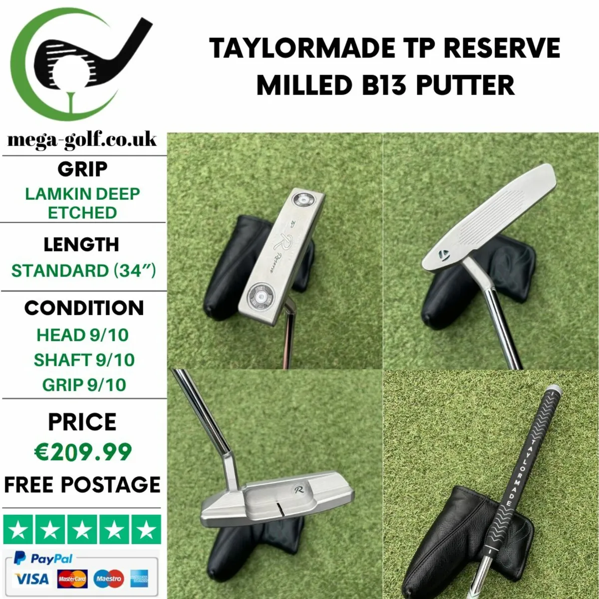 Taylormade Tp Reserve Milled B13 Putter / 34″ - Image 1