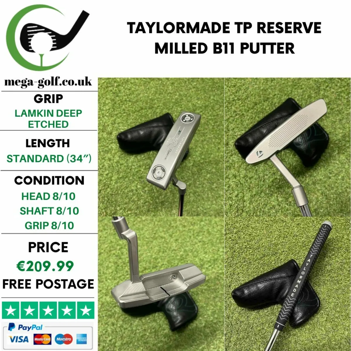 Taylormade Tp Reserve Milled B11 Putter / 34″ - Image 1