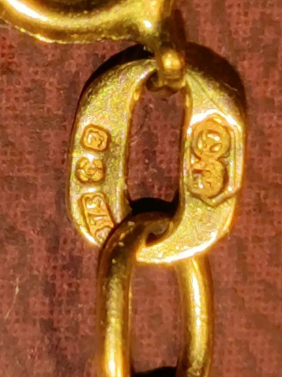 BOX LINK ,9CT Gold 6.49 Gram 24"Slip-Over Chain ! - Image 2