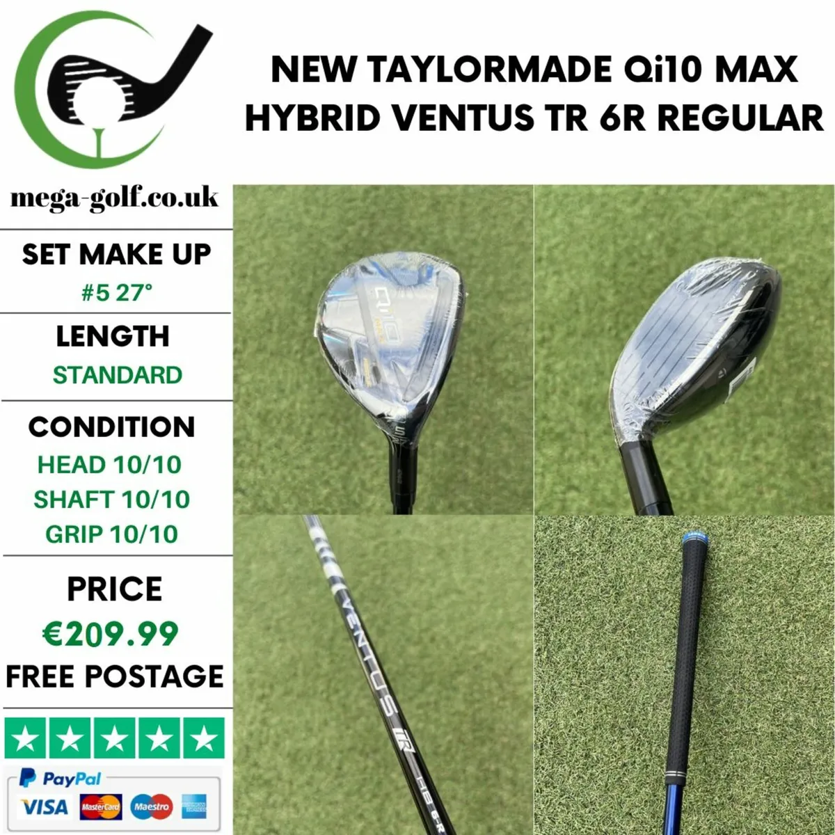 New Taylormade Qi10 Max Hybrid / #5 27° / Regular - Image 1