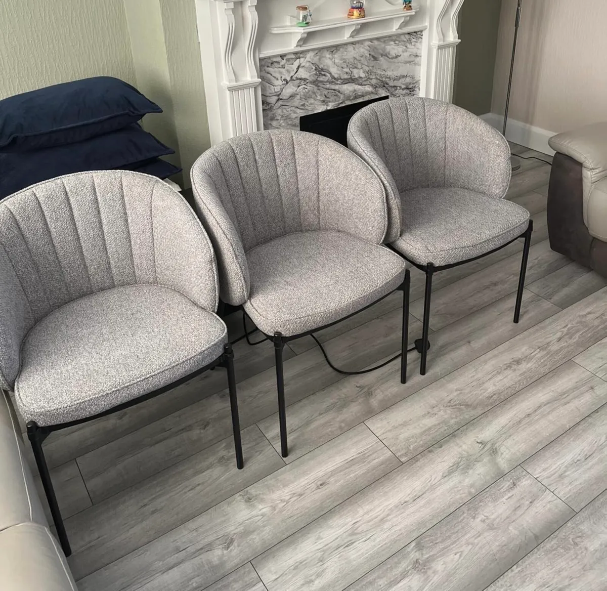 Grey Dining Chairs RRP €480 - Image 3