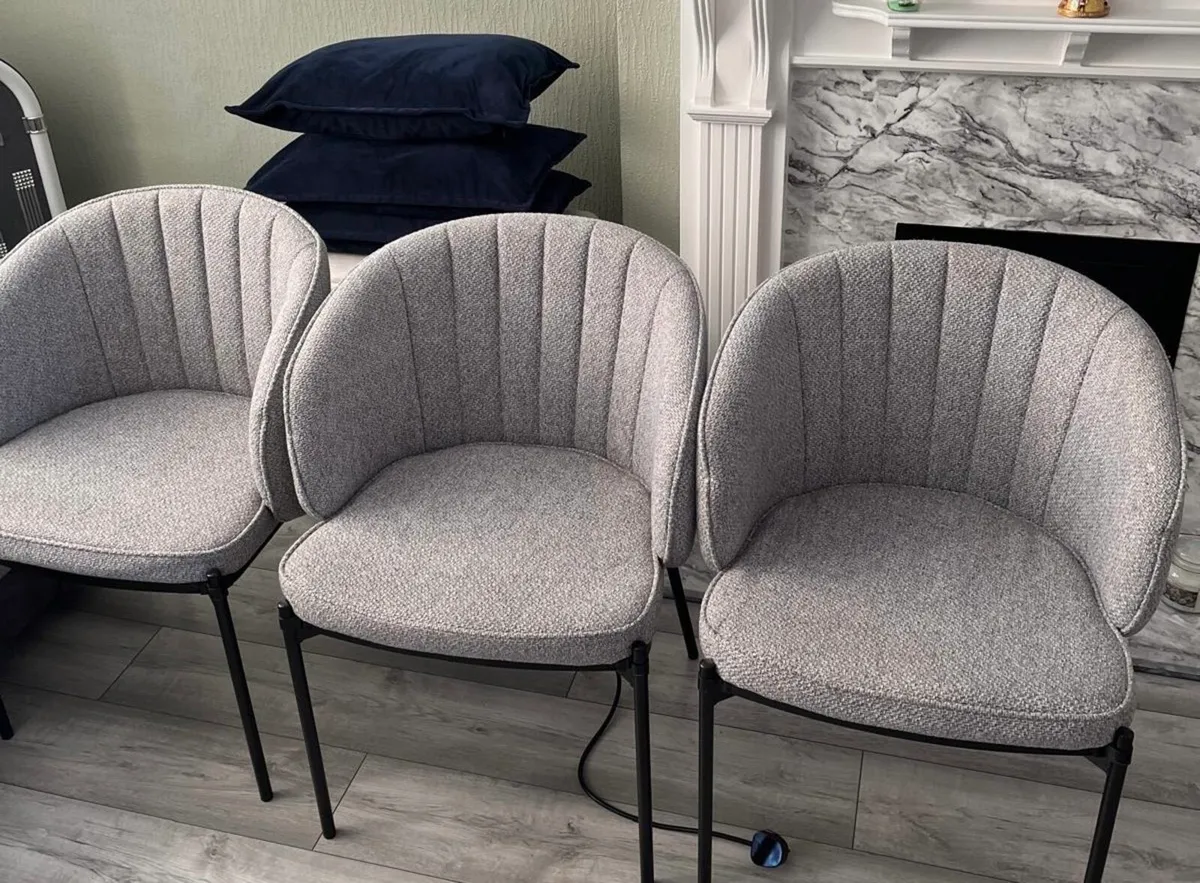 Grey Dining Chairs RRP €480 - Image 4