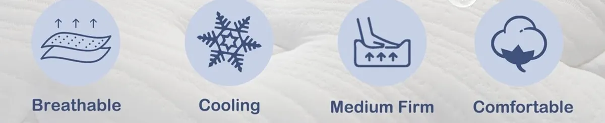 King Mattress,11 Inch Hybrid Mattress 5FT with Bre - Image 2