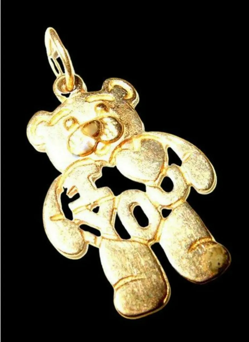 Vintage 9ct 'Teddy' I Love You Pendant - Image 4