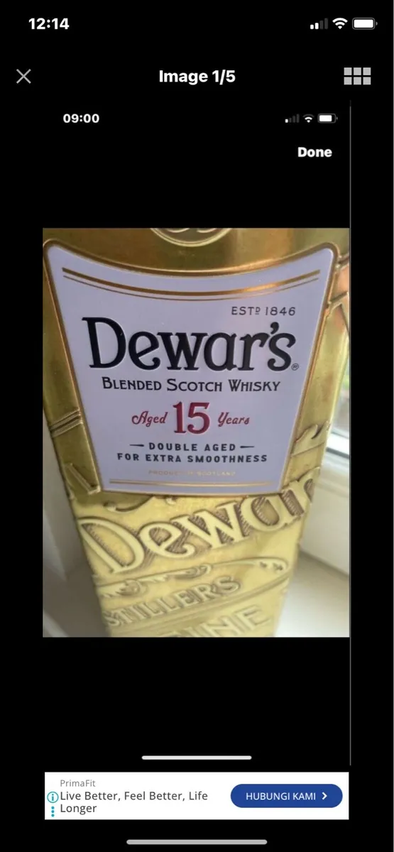 Dewars 15 yrs aged Metal Box - Image 1