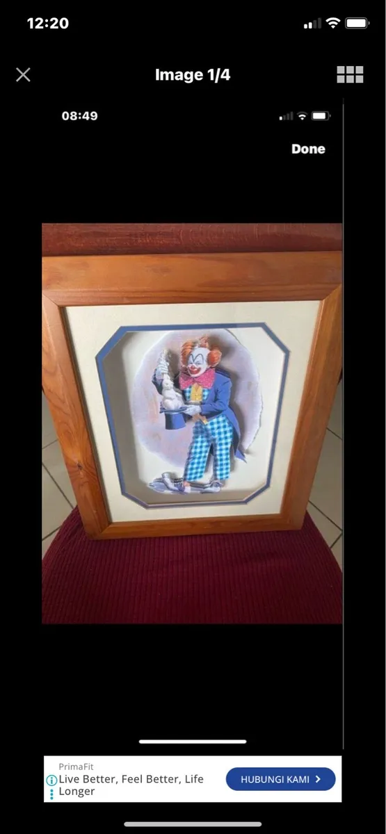 3D Clown Picture- Rabbit out of a Hat - Image 1