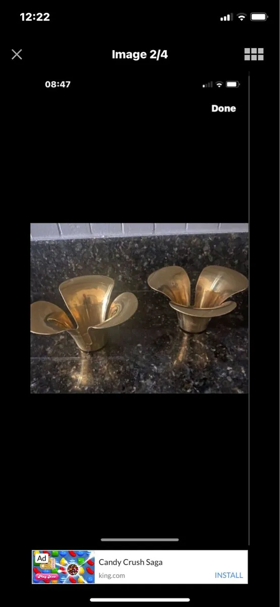 Brass Candleholder Set - Image 2