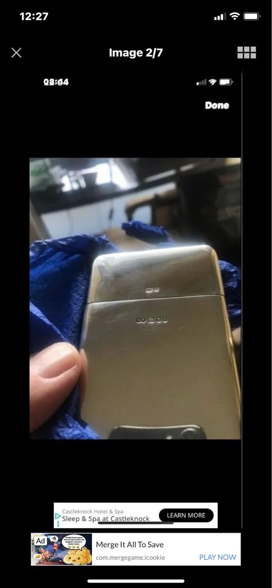 Solid Silver AIB Business Card Holder - Image 2