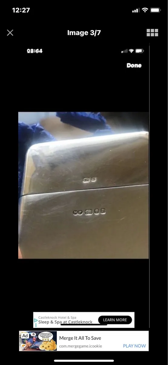 Solid Silver AIB Business Card Holder - Image 3