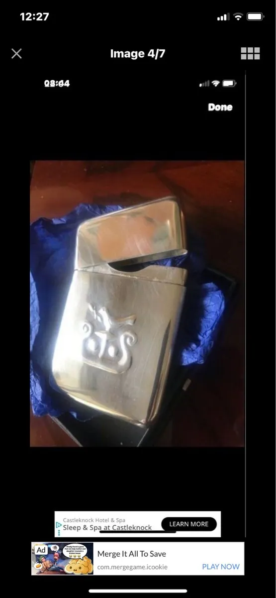 Solid Silver AIB Business Card Holder - Image 4