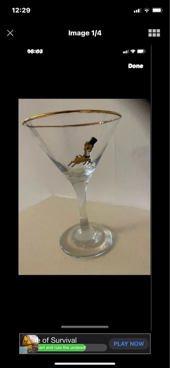 Rare Vintage Limited Edition Babycham glass - Image 1
