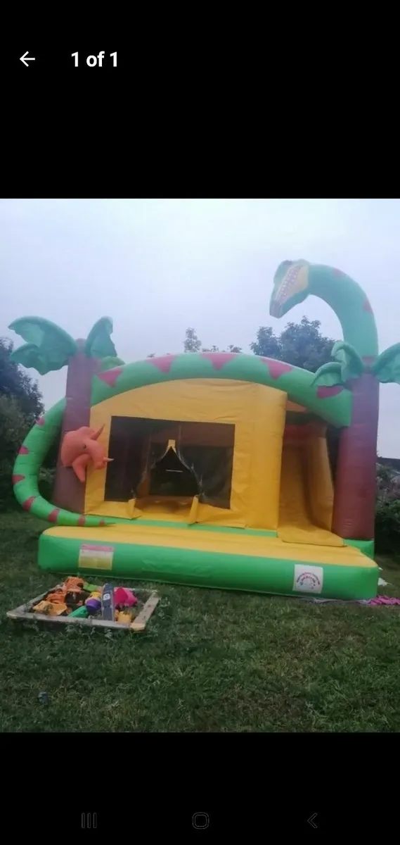 Dinosaur Slide Bouncing Castle