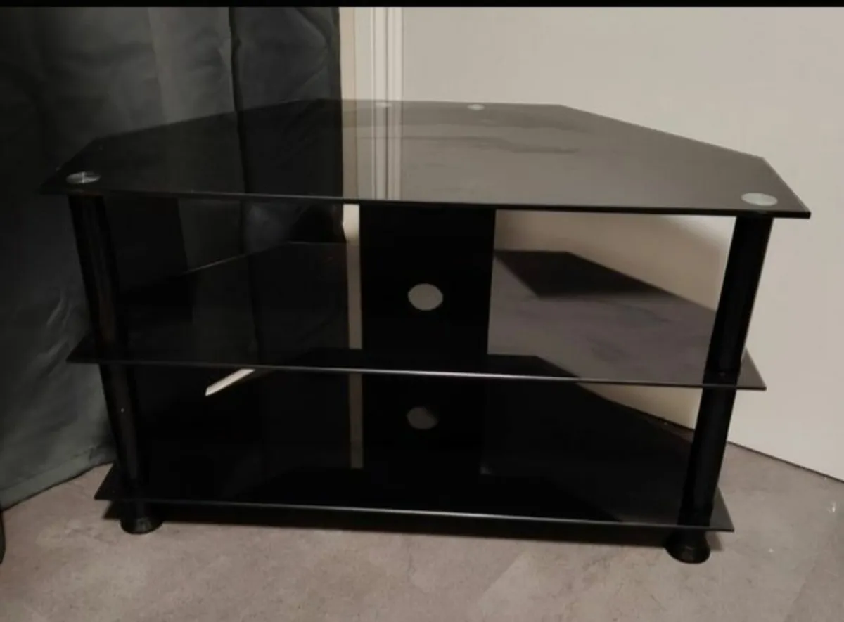 3-tier entertainment center tv stand - Image 1
