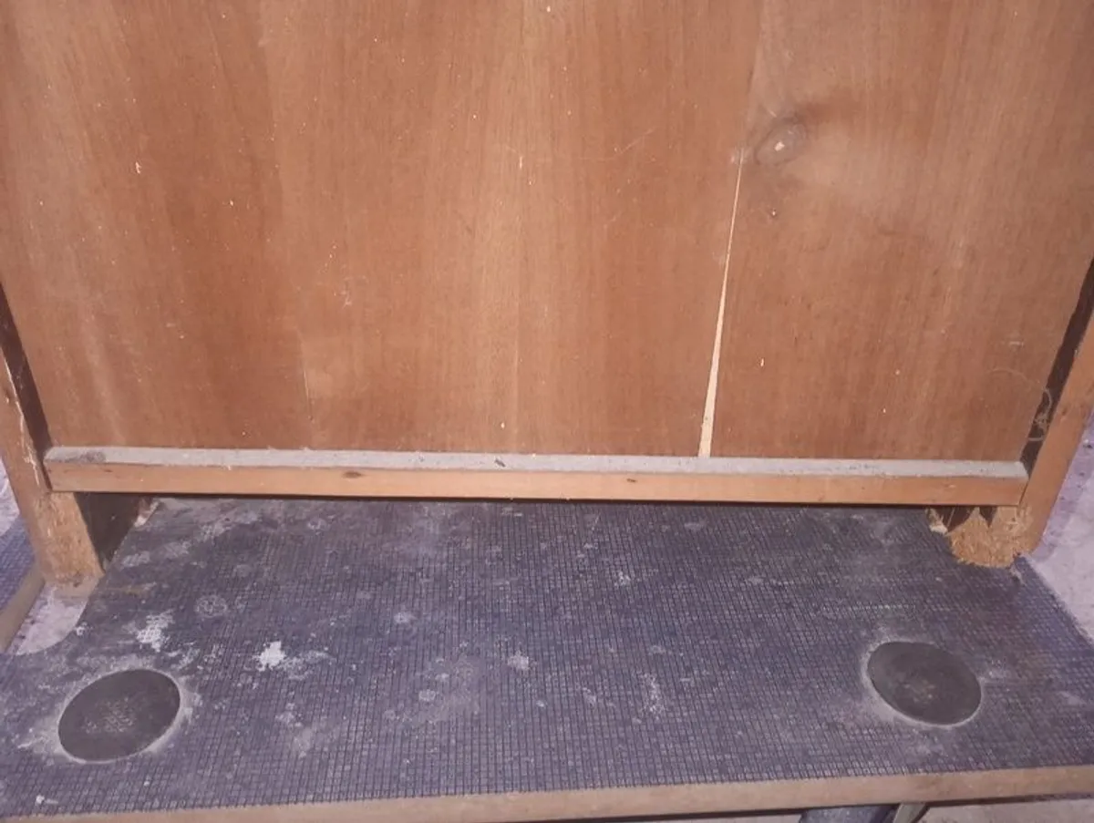 Wooden Bar Cabinet & Wine Rack - Image 4