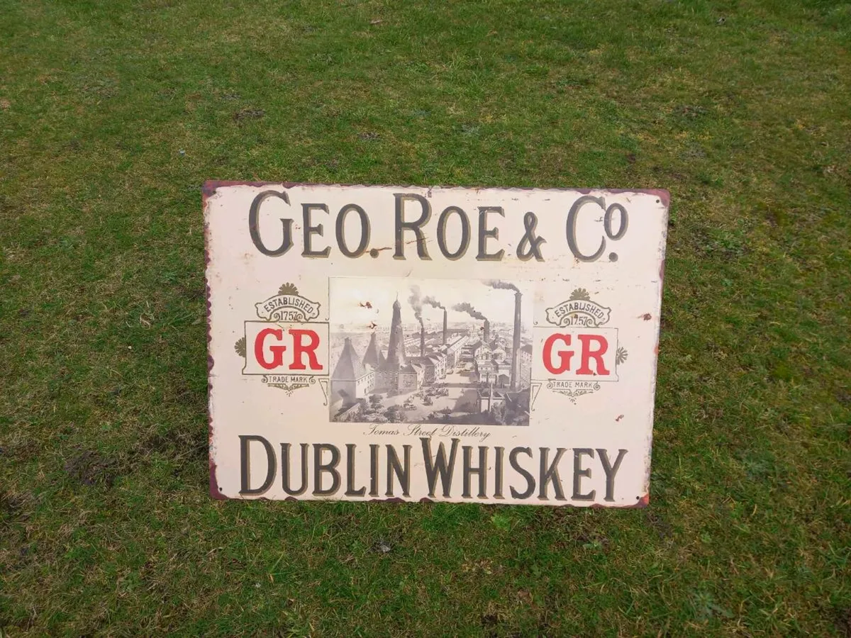 Geo Roe & Co Large Tin Sign - Image 3