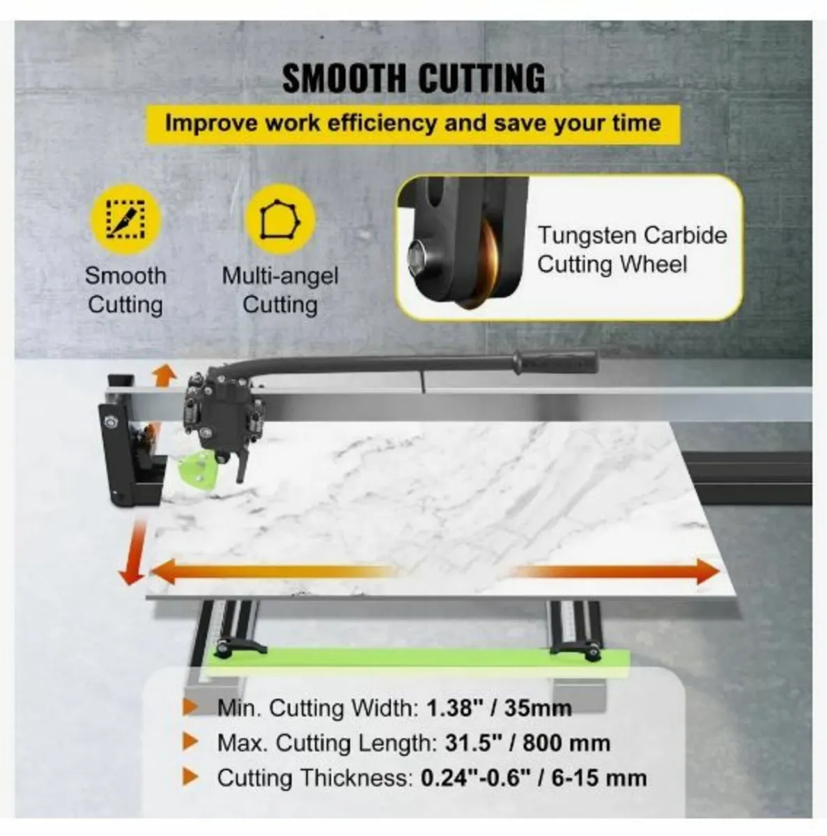 31 Inch Blue Manual Tile Cutter - Image 3