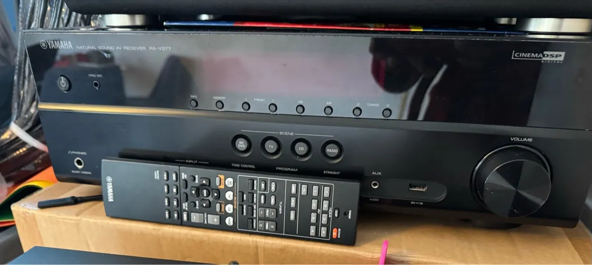 Yamaha Receiver with Remote Control