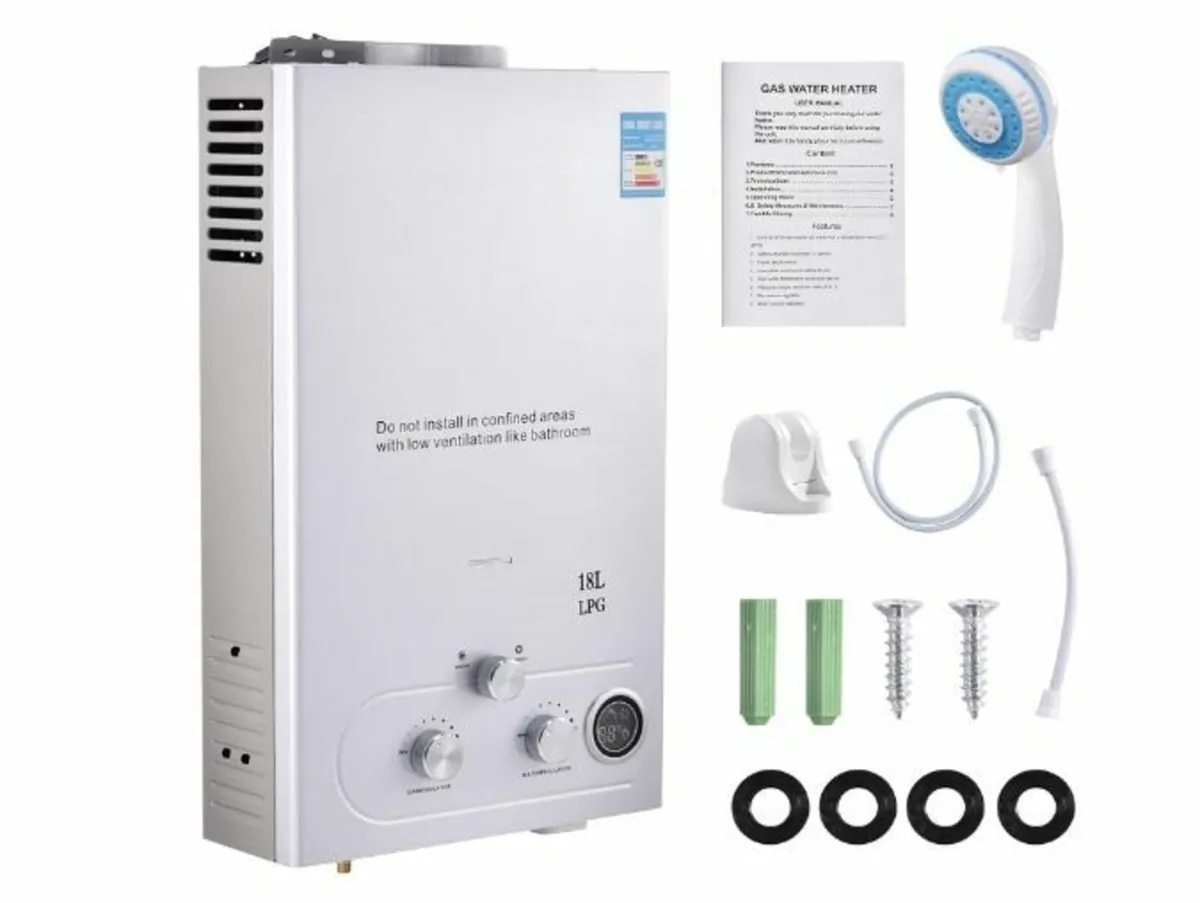 18L Gas Instantaneous Water Heater, 36 KW - Image 1