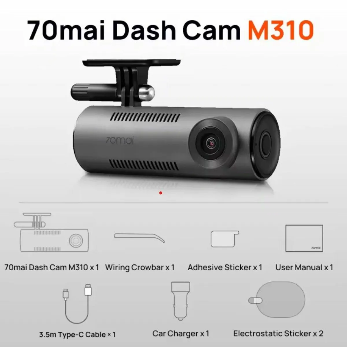 New 70mai M310 Dashcam (2025 model) - Image 1