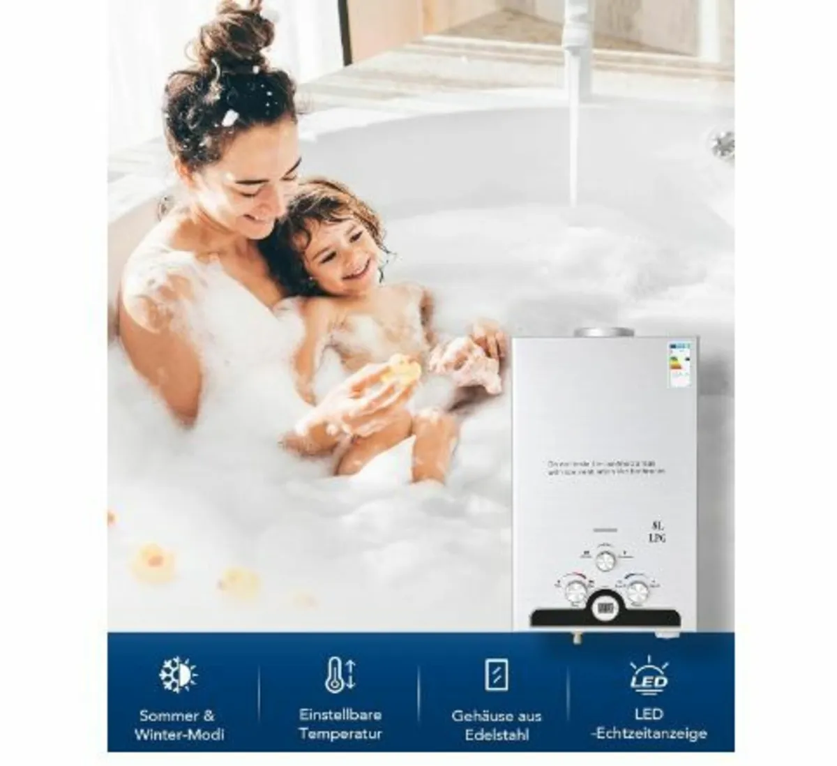 8L Gas Instantaneous Water Heater - Image 2