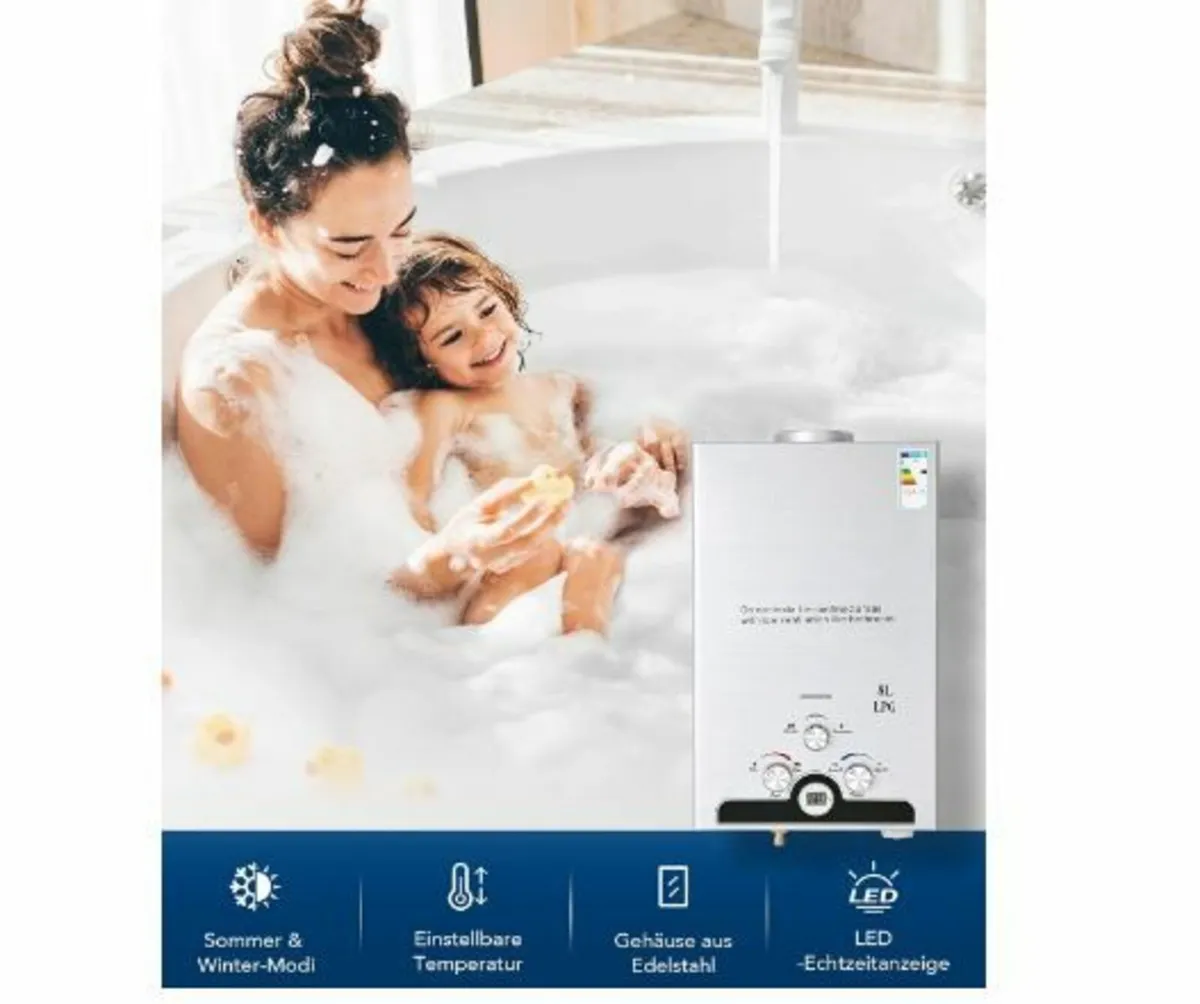 8L Gas Instantaneous Water Heater - Image 2