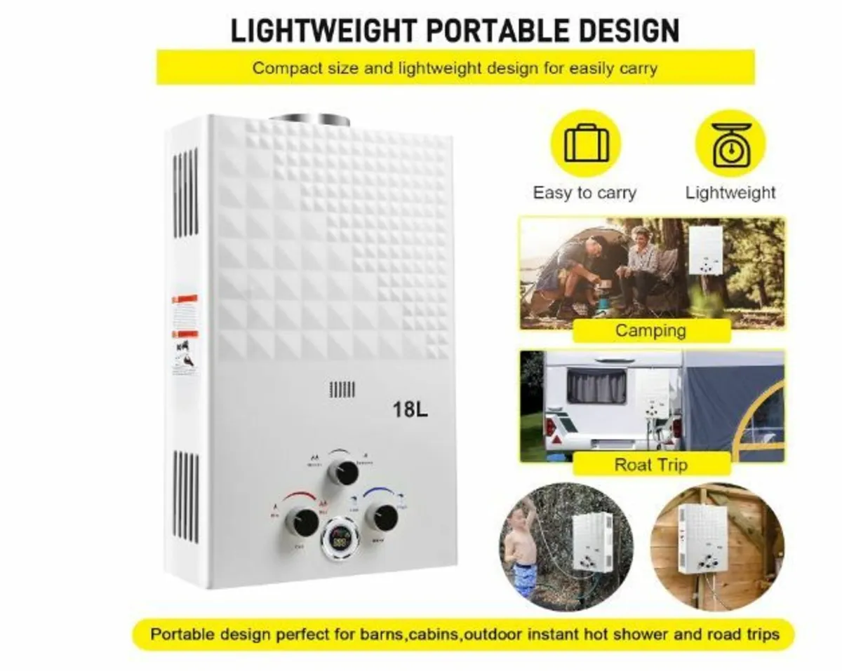 Gas Instantaneous Water Heater, 18 L Propane Insta - Image 4