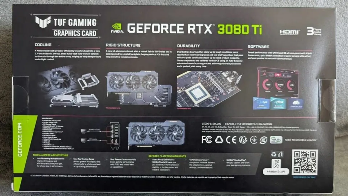 ASUS RTX 3080Ti TUF GAMING 12GB - Image 2