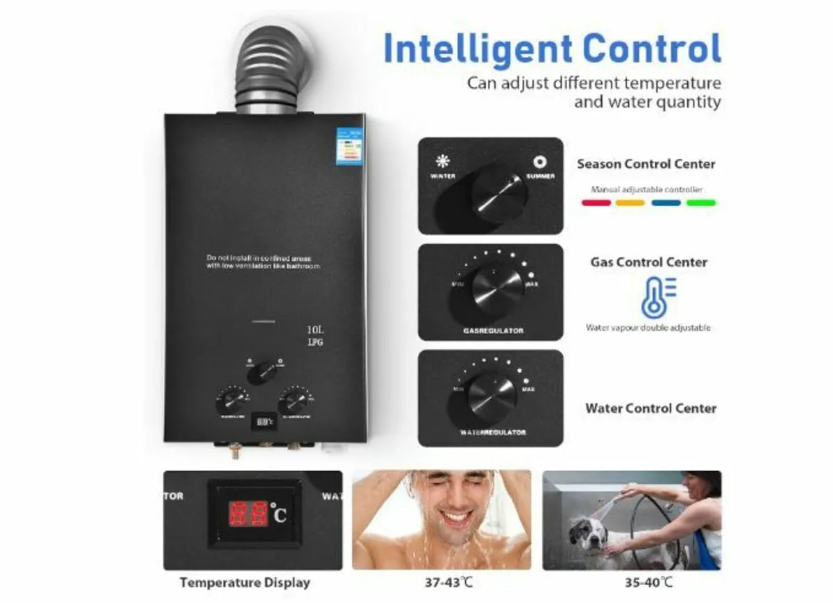 10L Gas Instantaneous Water Heater - Image 2