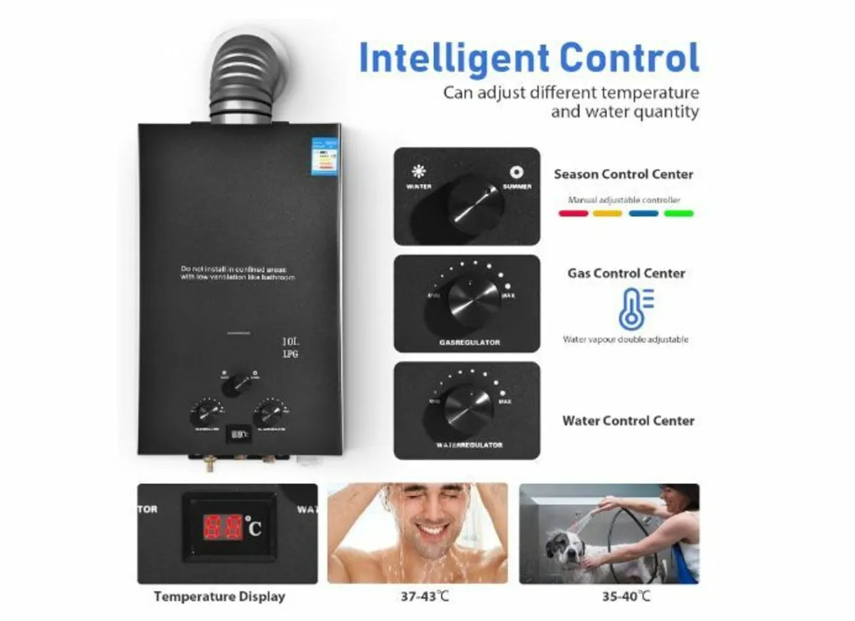 10L Gas Instantaneous Water Heater - Image 2