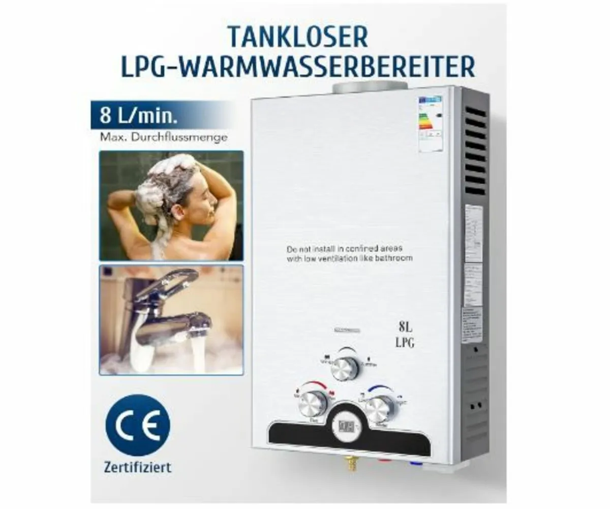 8L Gas Instantaneous Water Heater - Image 3
