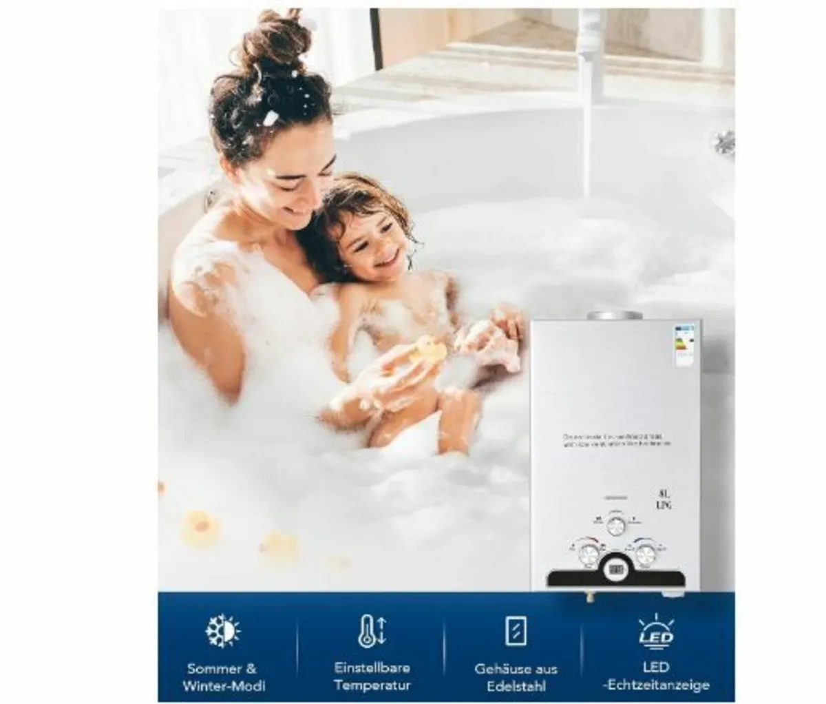 8L Gas Instantaneous Water Heater - Image 4
