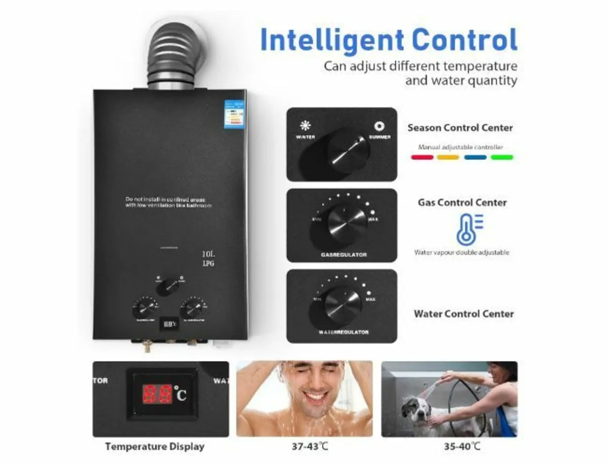 10L Gas Instantaneous Water Heater - Image 2