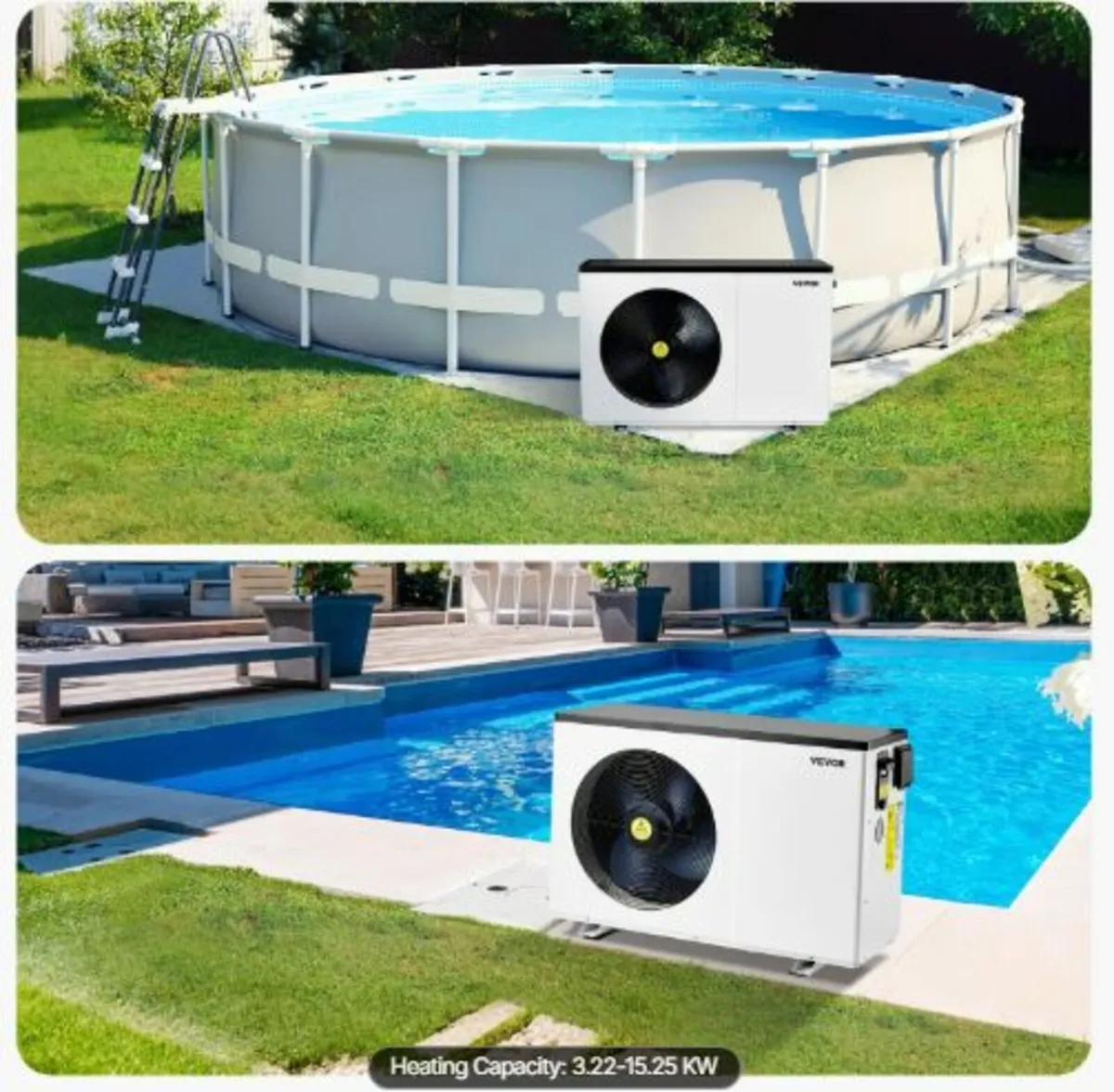 Electric Pool Heat Pump, 3.22-15.25kW Heating - Image 4