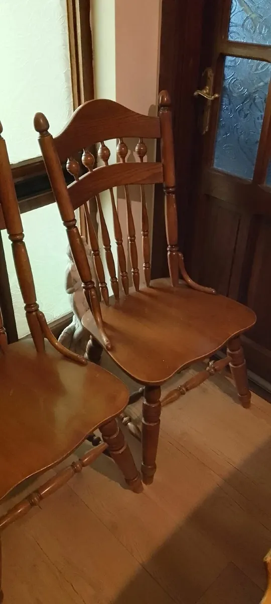 (free) Large Wooden Dining Table and 6 chairs - Image 2