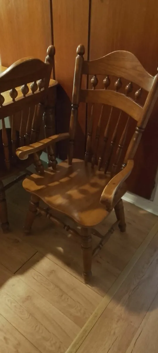 (free) Large Wooden Dining Table and 6 chairs - Image 3