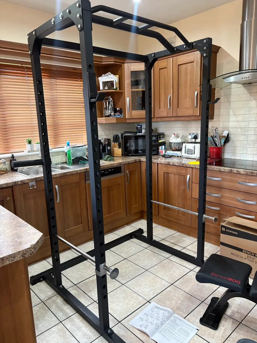 BEST GYM COMPLETE POWER SQUAT RACK GYM SET!! - Image 3