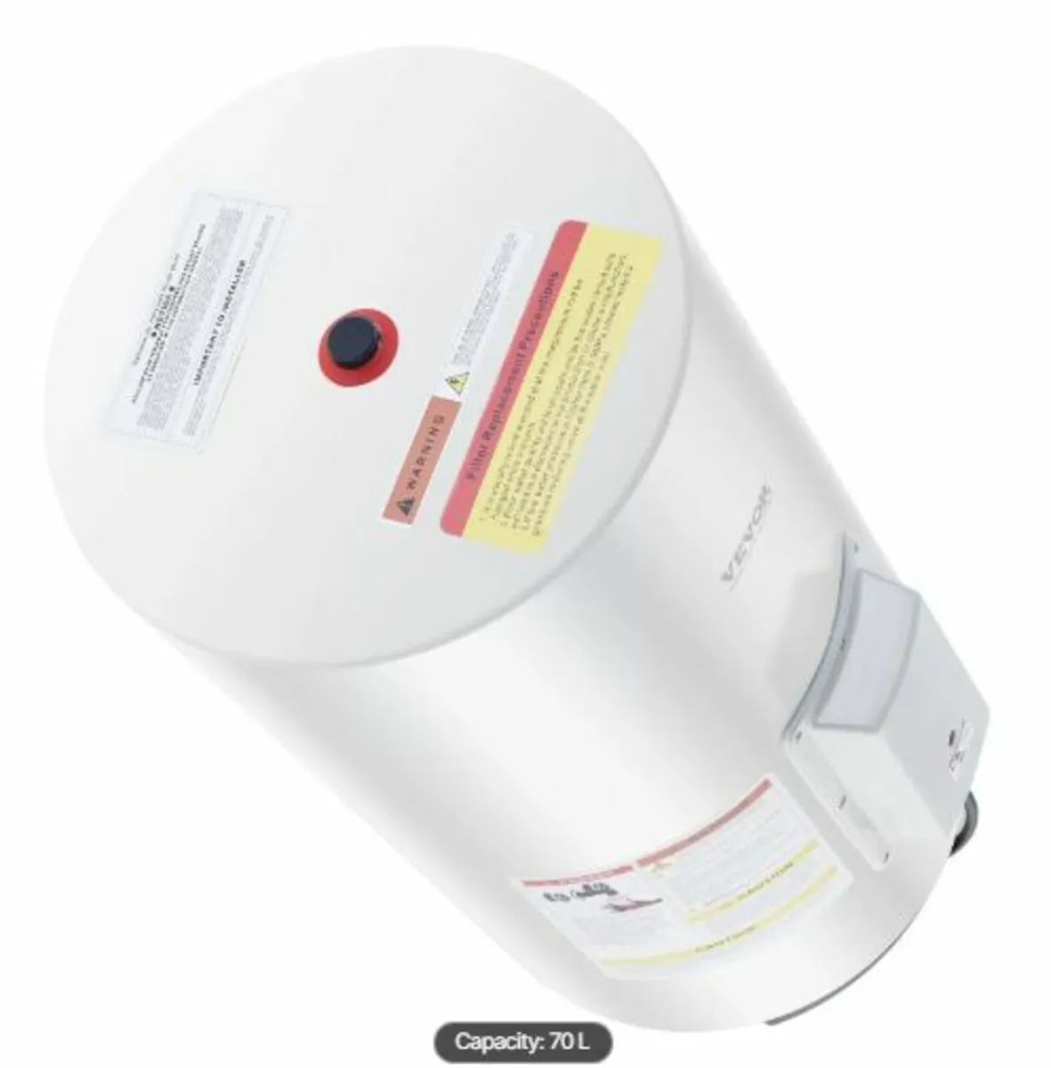 Electric Water Heater, 18 Gallon Tank Instant Hot - Image 1