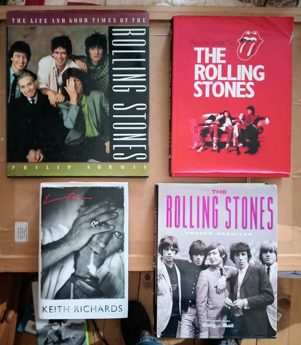 Four Collectors Rolling Stones Books