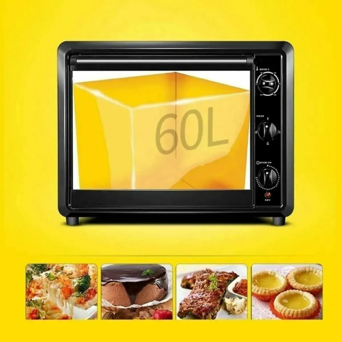60L Electric Oven Multi Layer with Timer Control - Image 2