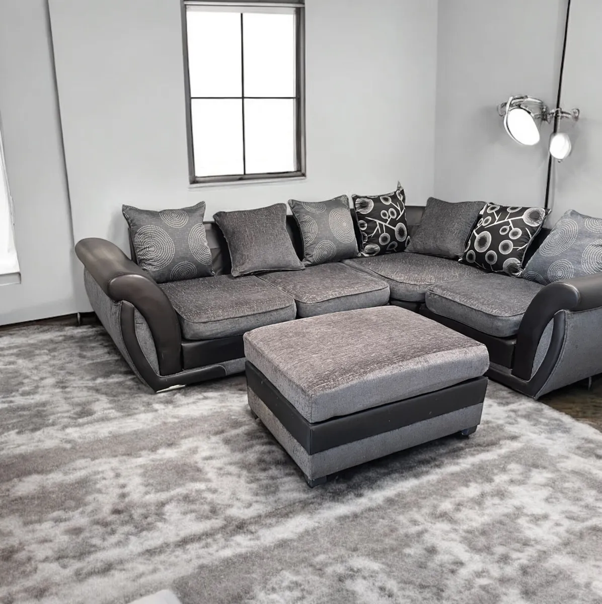 Dfs Corner L sofa with Footstool + Delivery - Image 1