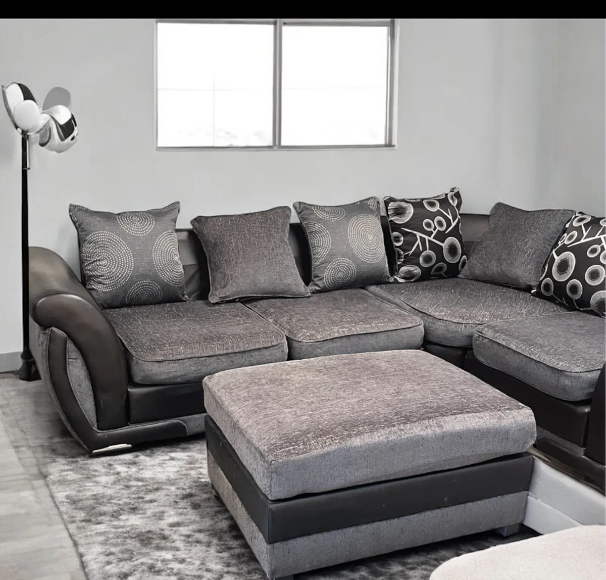 Dfs Corner L sofa with Footstool + Delivery - Image 3