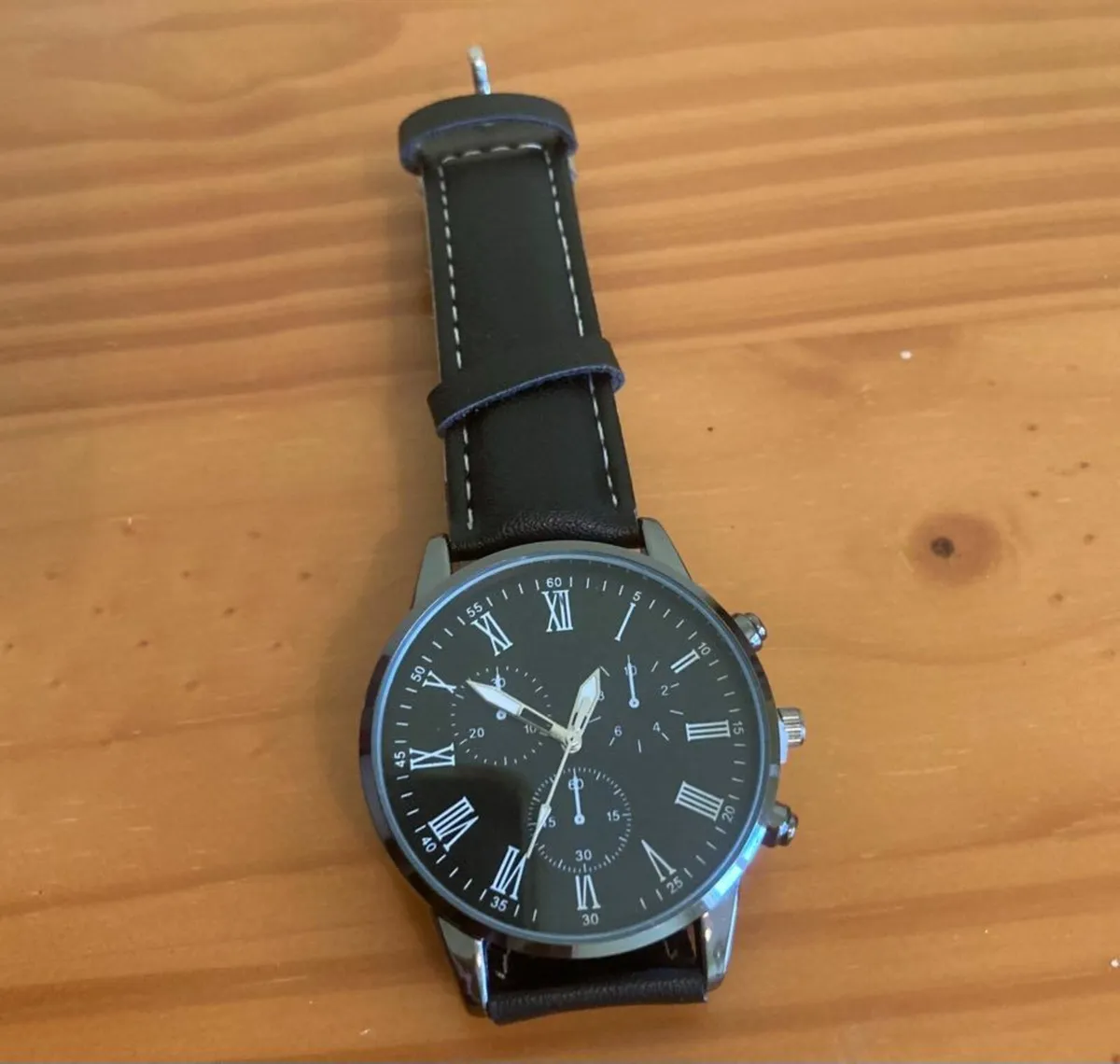 Men’s Black Quartz Watch Set - Image 3