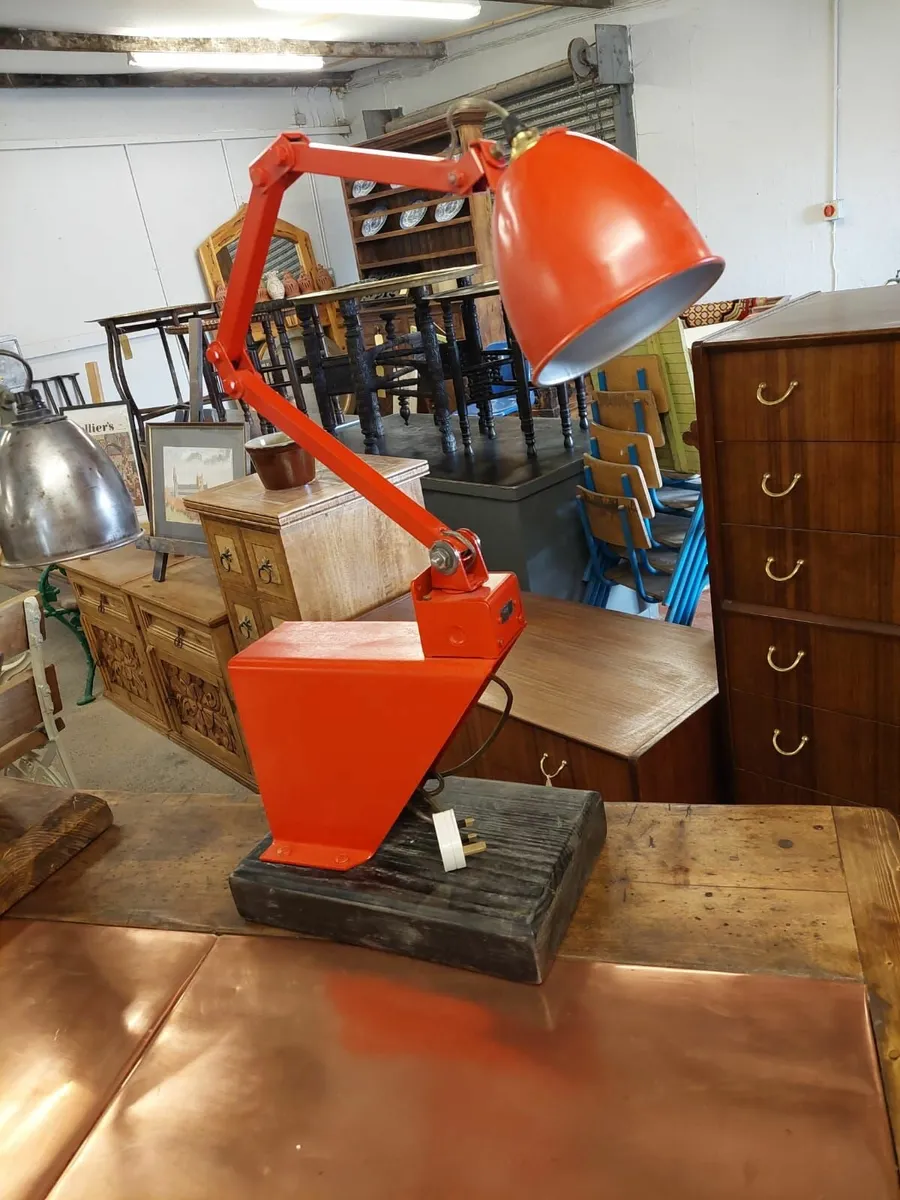 1950s engineering work anglepoise lamp - Image 1