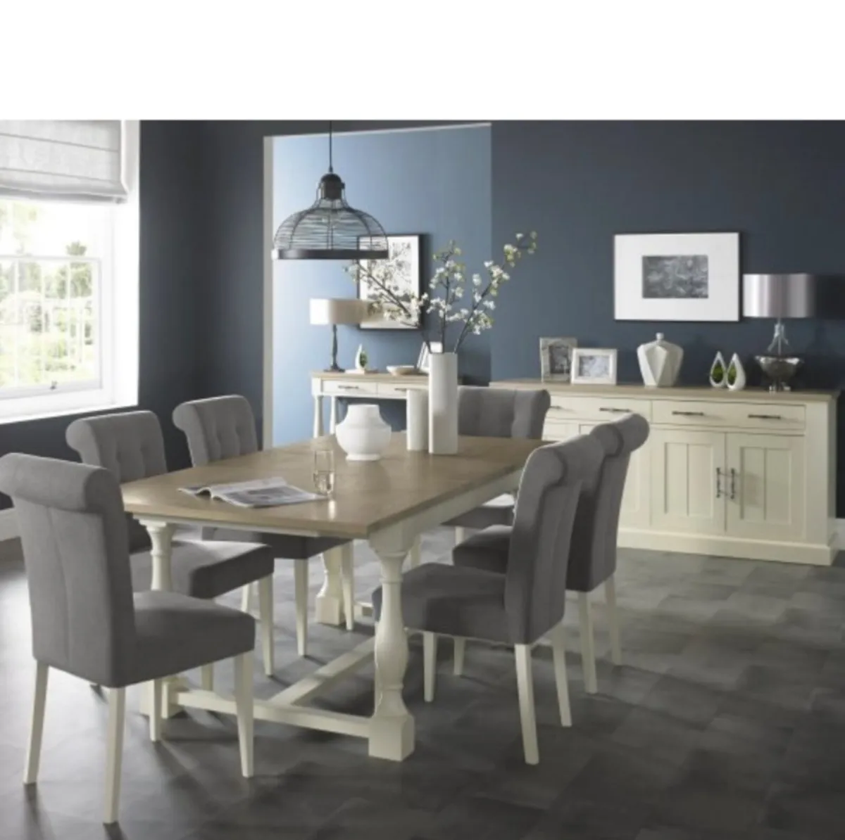 Dining Table and 6 Chairs: Must collect - Image 1