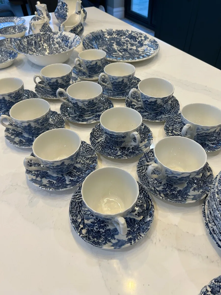 Willow pattern, THE HUNTER, dinner service - Image 2